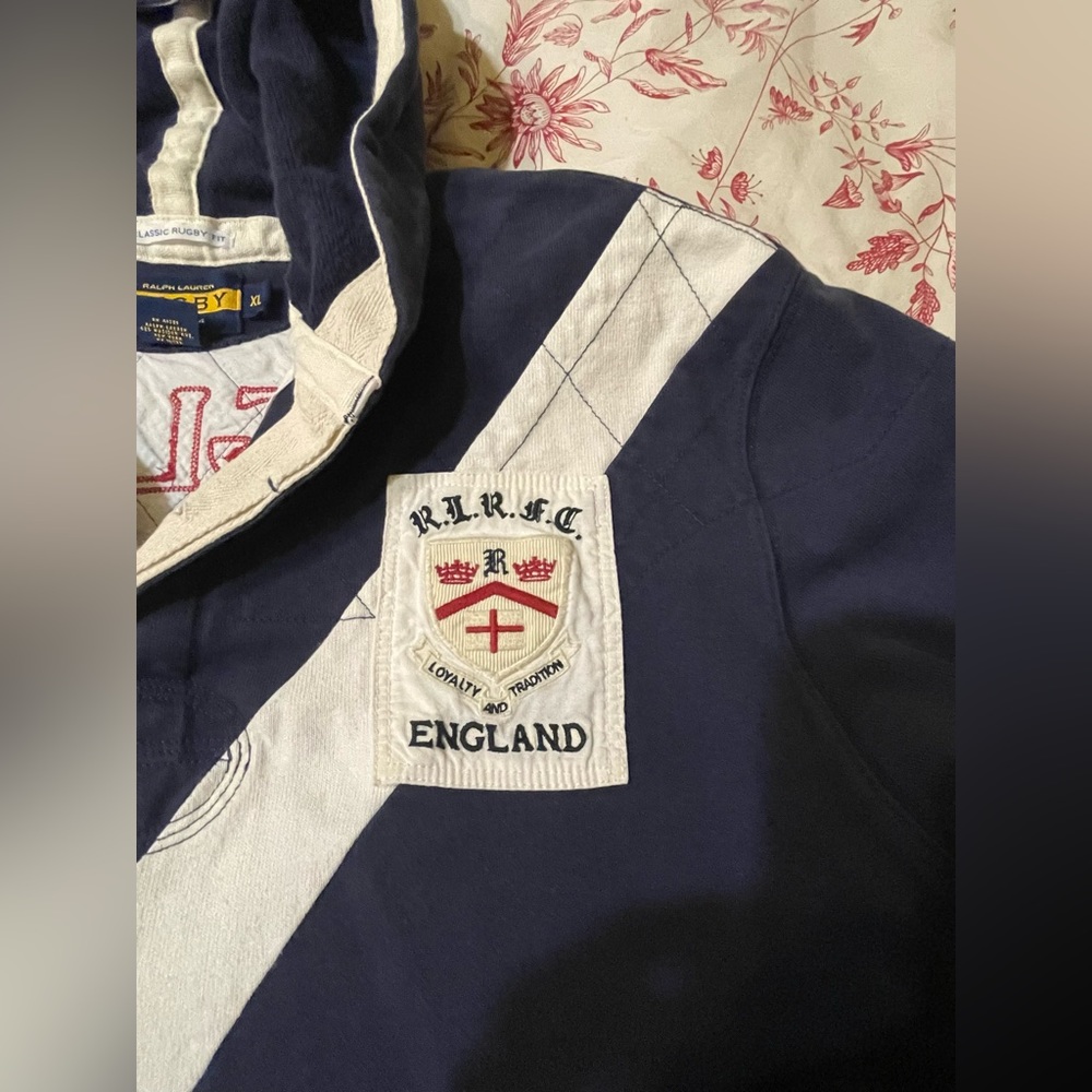 Rugby Ralph Lauren Hoodie size XL (classic rugby fit) England #13 - Picture 5 of 5